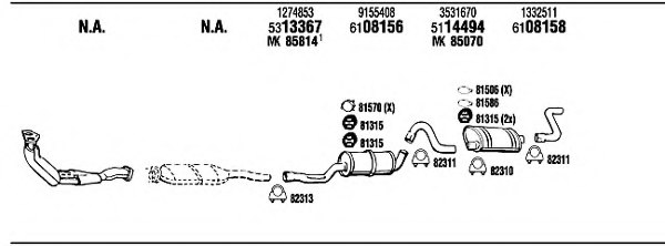 WALKER VO94018 Exhaust System